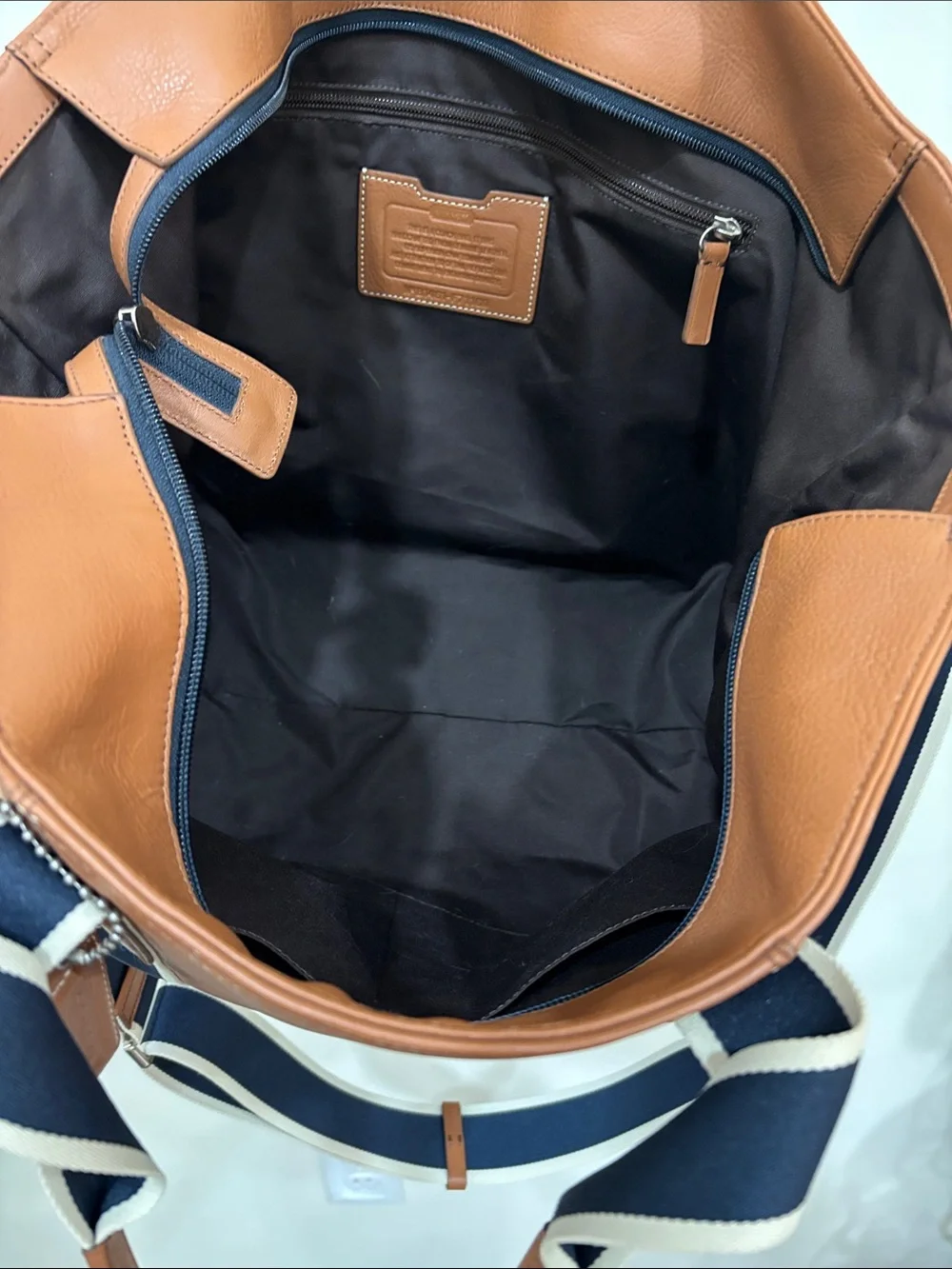 Coach leather duffel